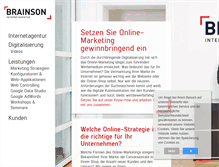 Tablet Screenshot of brainson.de